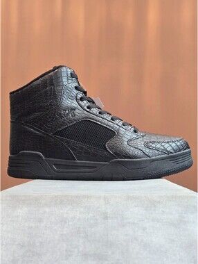 Patrick Ewing Rebound Tipoff - Black Croc (1RMBE09-001) Men's 10